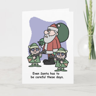 Sicherheitsdienst des Weihnachtsmanns Karte