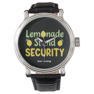 Sicherheitsdienst für Limonadenstände Lustiger Som Armbanduhr