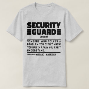 Sicherheitsgarde Noun Night Watchman Cooler Vater T-Shirt