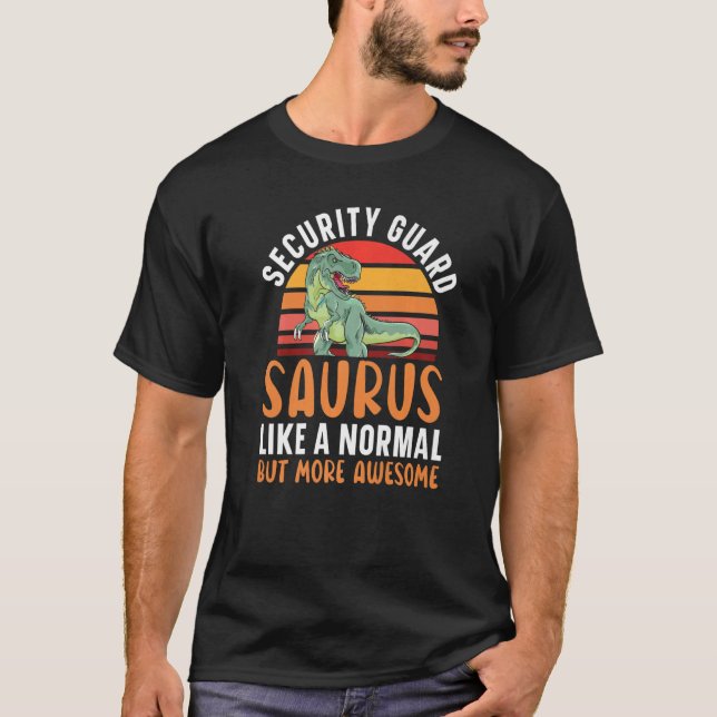 Sicherheitsgarde Saurus Dinosaur Bouncer T-Shirt (Vorderseite)