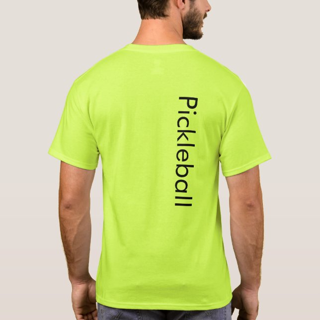 Sicherheitsgrün für Pickleball-T - Shirt (Rückseite)