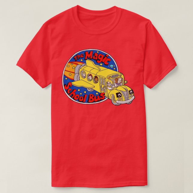 Sicherheitsgurte Jeder Funny Magic School Busfahre T-Shirt (Design vorne)