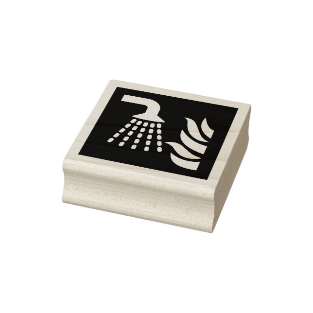 Sicherheitshinweis für den Wassernebel Gummistempel (Stempel)