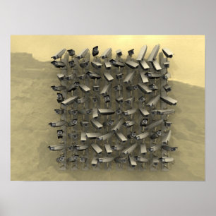Sicherheitskamera-Wand Poster