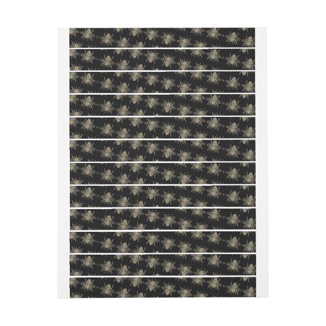 Sicherheitsklebemarken für große schwarze Bezeichn (Bogen)