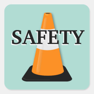 Sicherheitskleber Quadratischer Aufkleber