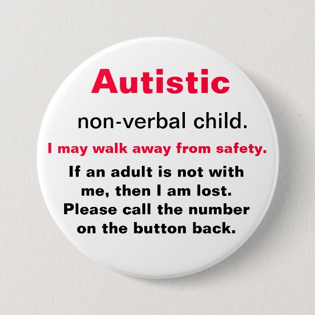 Sicherheitsknopf Button (Vorderseite)