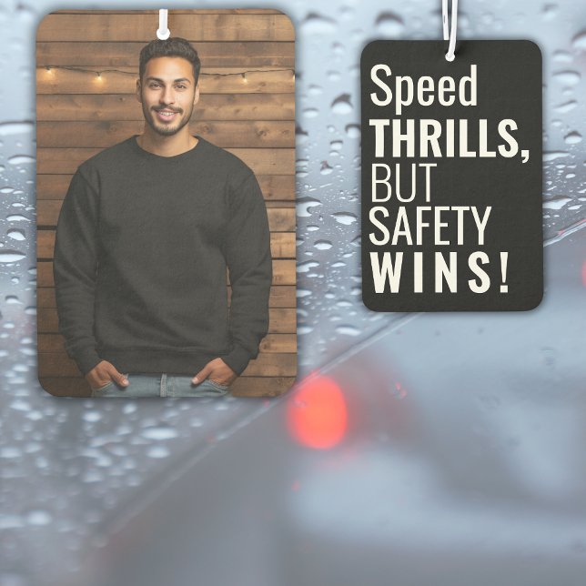 Sicherheitslogan Benutzerdefiniertes Foto Modernes Autolufterfrischer (Von Creator hochgeladen)