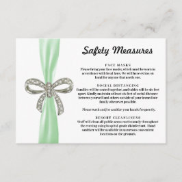 Sicherheitsmaßnahmen für den grünen Karton Begleitkarte