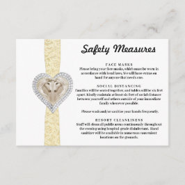 Sicherheitsmaßnahmen für Gelborange S Begleitkarte