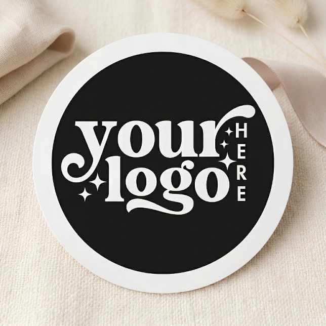Sicherheitsnadel oder Magnetisches Firmenlogo Rund Namensschild (Safety Pin or Magnetic Company Logo Round Business Name Tag)