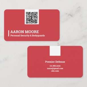 Sicherheitsperson Visitenkarte