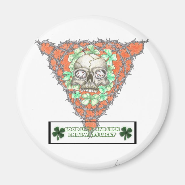 Sicherheitsschaltfläche InsaneLuck Magnet (Vorne)