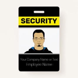 Sicherheitsschutz für schwarzes und gelbes Foto Ausweis