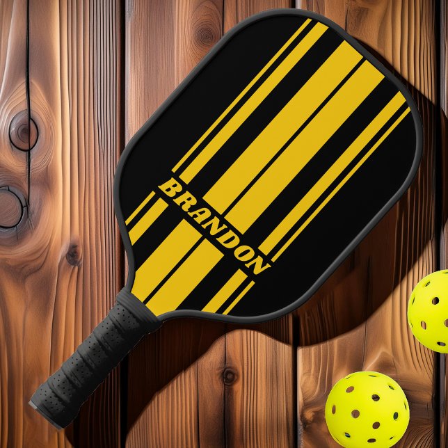 Sicherheitsstreifen mit Nostalgie-Tafel Pickleball Schläger (Von Creator hochgeladen)