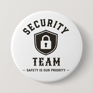 🛡️ Sicherheitsteam Professionelles Personal 🛡️ Button
