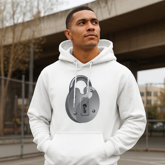 Sicherheitsvorhängeschloss Herren Hoodie (Von Creator hochgeladen)