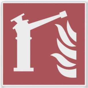 Sicherheitszeichen der Feuerwache Aufkleber
