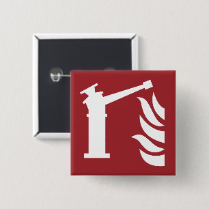 Sicherheitszeichen der Feuerwache Button