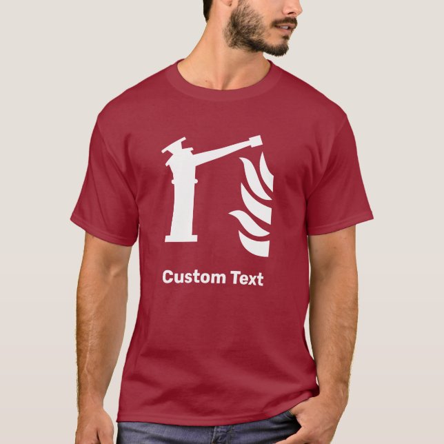 Sicherheitszeichen der Feuerwache T-Shirt (Vorderseite)
