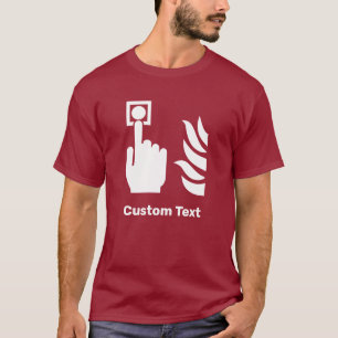Sicherheitszeichen für den Feuermelder T-Shirt