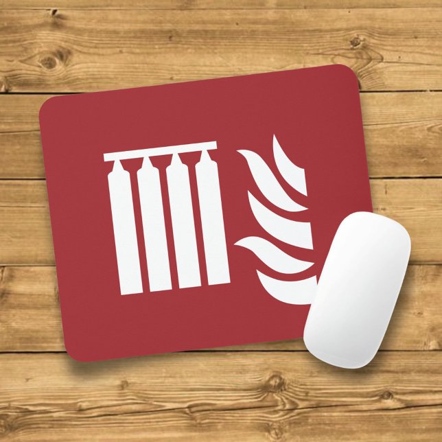Sicherheitszeichen für fest eingebaute Feuerlöschb Mousepad (Von Creator hochgeladen)