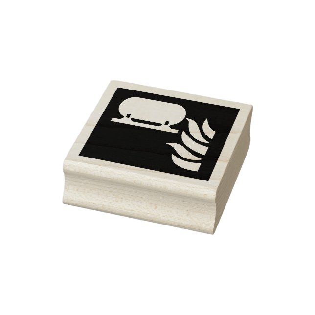 Sicherheitszeichen für fest eingebaute Feuerlösche Gummistempel (Stempel)