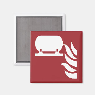 Sicherheitszeichen für fest eingebaute Feuerlösche Magnet