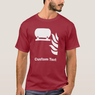 Sicherheitszeichen für fest eingebaute Feuerlösche T-Shirt