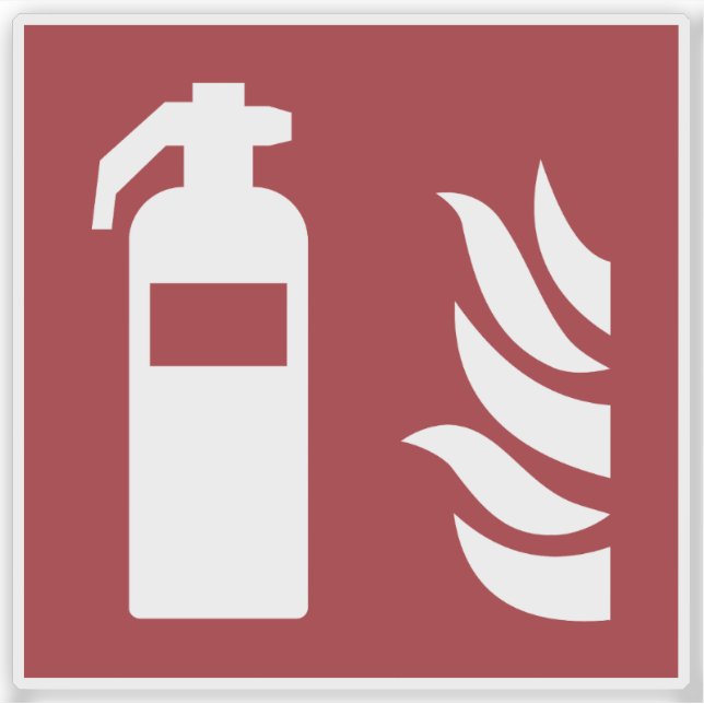 Sicherheitszeichen für Feuerlöscher Aufkleber (Vorderseite)