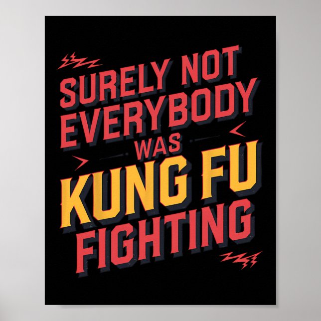 Sicherlich kämpfte nicht jeder Kung Fu Karate M Poster (Vorne)