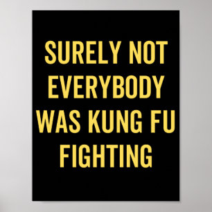 Sicherlich kämpfte nicht jeder Kung Fu Poster