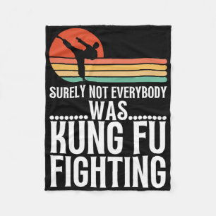 Sicherlich kämpfte nicht jeder lustig Kung Fu  Fleecedecke