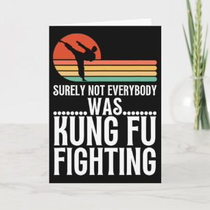 Sicherlich kämpfte nicht jeder lustig Kung Fu Karte