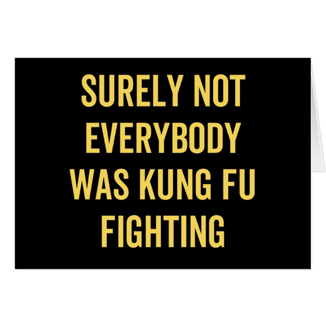 Sicherlich kämpften nicht alle gegen Kung Fu (Vorderseite (Horizontal))
