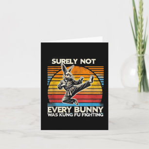 Sicherlich nicht jeder Bunny Kung Fu kämpfende Ost Karte
