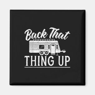Sichern Sie das Camping für einen Camping Camper l Magnet