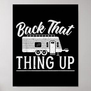 Sichern Sie das Camping für einen Camping Camper l Poster
