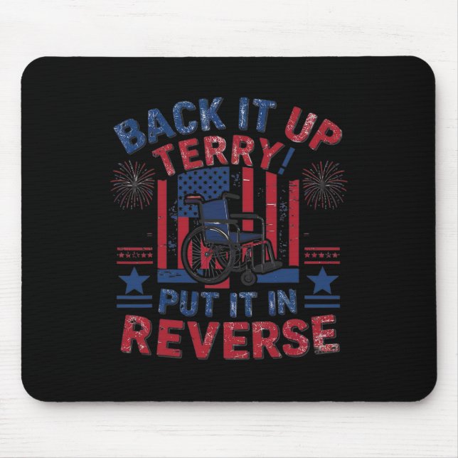 Sichern Sie die Terrage und setzen Sie sie in das  Mousepad (Vorne)