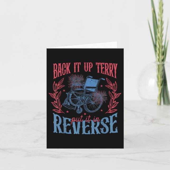 Sichern Sie es auf der Rückseite 4. Juli Karte (Vorderseite)