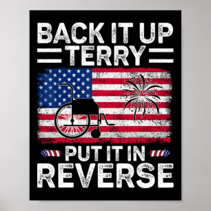 Sichern Sie es auf Terry setzen Sie es in umgekehr Poster