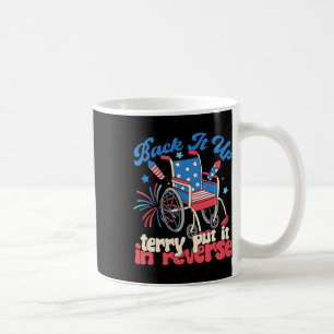 Sichern Sie es mit der Terrage in den umgekehrten Kaffeetasse
