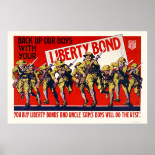Sichern Sie unsere Jungs mit Ihrem Liberty Bond Poster