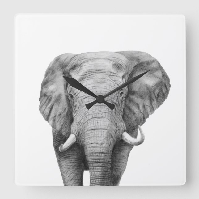 Sicherungsplan IV Quadratische Wanduhr (Vorderseite)