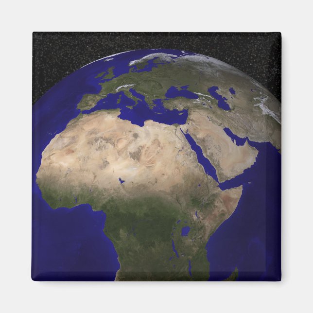 Sicht auf Afrika, Europa, den Nahen Osten und In Magnet (Vorne)