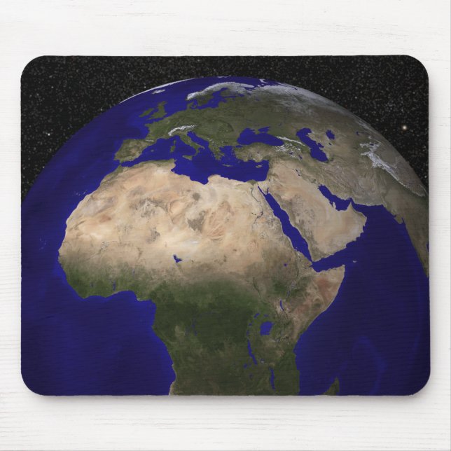 Sicht auf Afrika, Europa, den Nahen Osten und In Mousepad (Vorne)