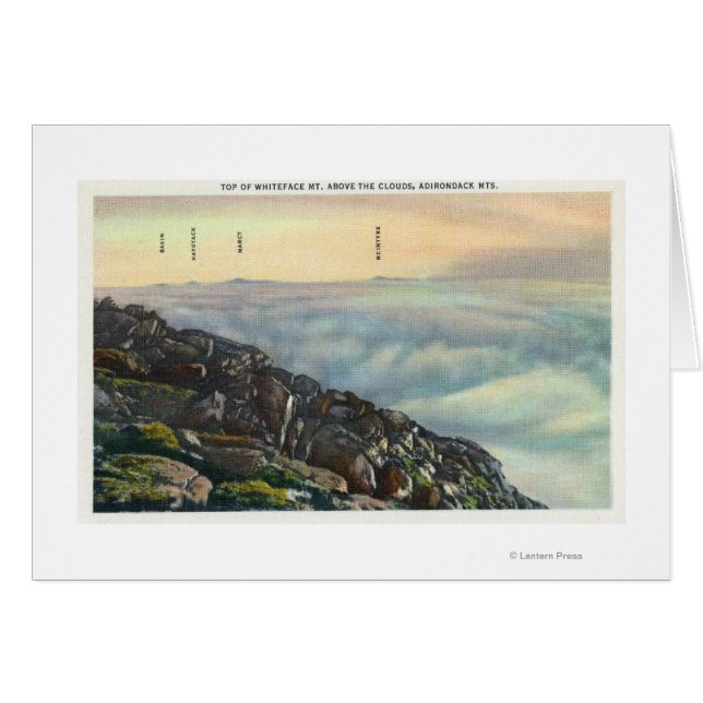 Sicht auf andere Adirondack-Berge oberhalb der Wol (Vorderseite (Horizontal))
