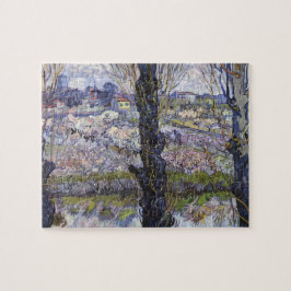 Sicht auf Arles, blühende Orchideen von van Gogh Puzzle