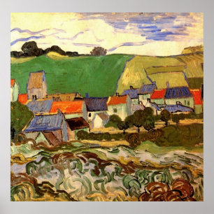 Sicht auf Auvers Vincent van Gogh Poster