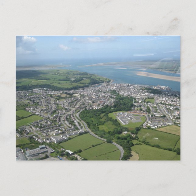 Sicht auf Caernarfon und Anglesea Postkarte (Vorderseite)
